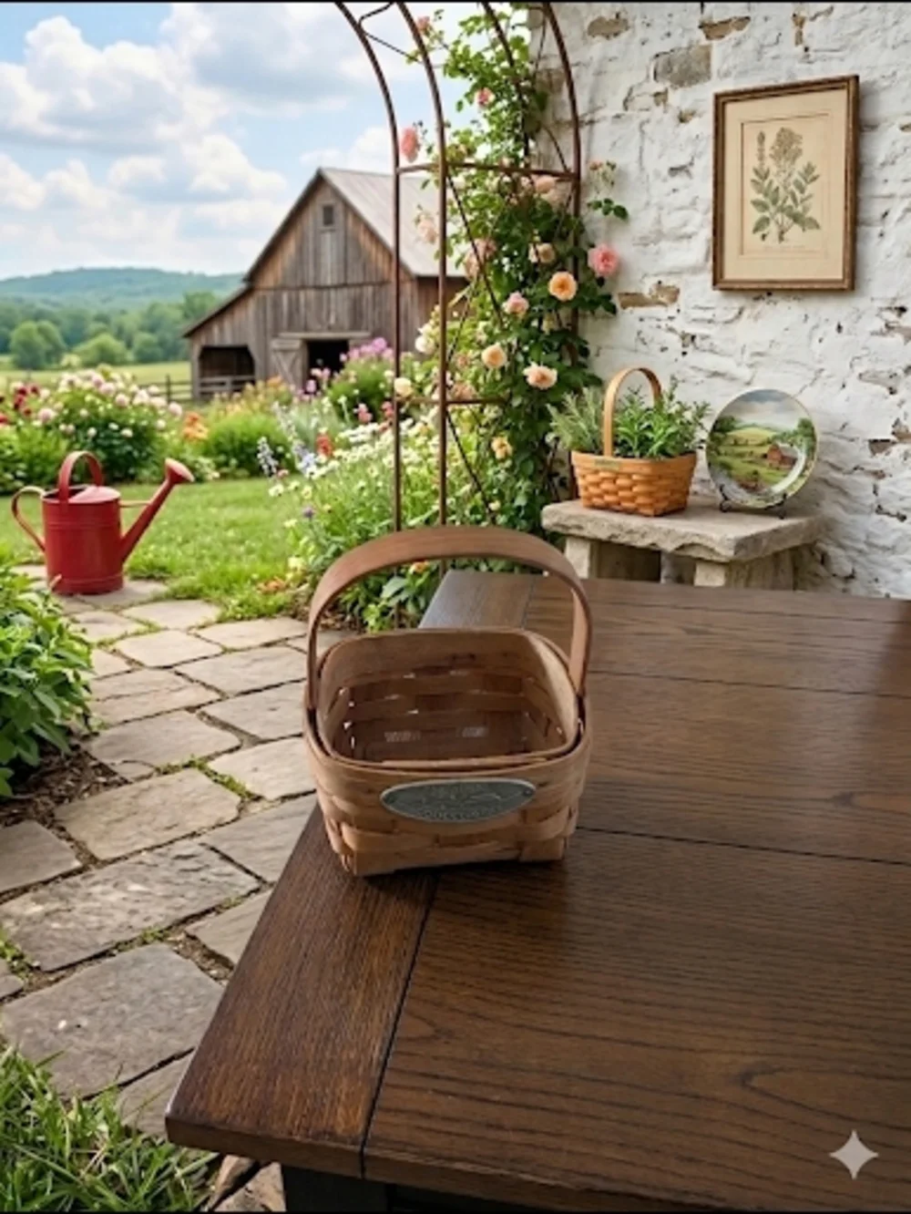 1993 Gerald Henn Country Home Collector Basket Limited Edition #33